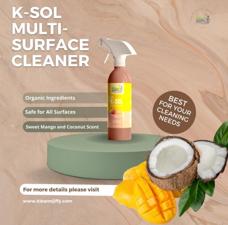 K-Sol Multi-surface Cleaner Mango Coconut scent 16oz - Image 4