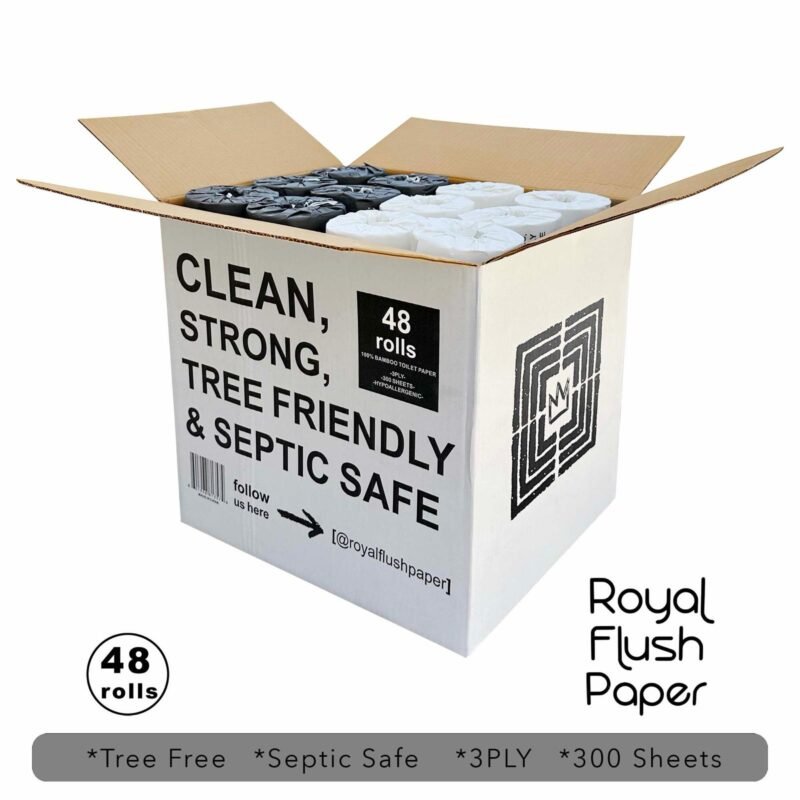Royal Flush Bamboo Toilet Paper - 48 Rolls (Tree-Free, Septic-Safe, 3-Ply) - Image 4